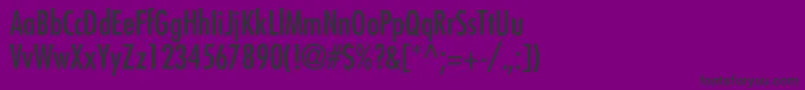 FuturaCondensedNormal Font – Black Fonts on Purple Background