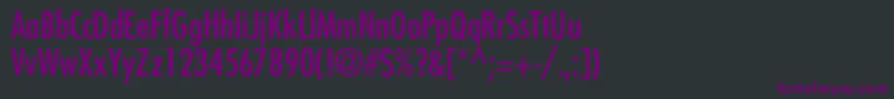 FuturaCondensedNormal Font – Purple Fonts on Black Background