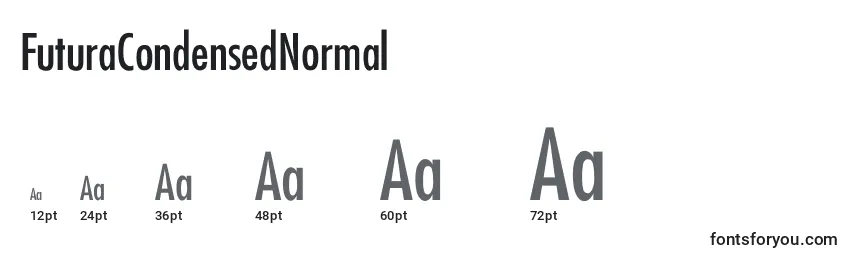 FuturaCondensedNormal Font Sizes