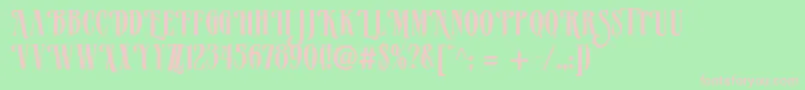 Verve ffy Font – Pink Fonts on Green Background