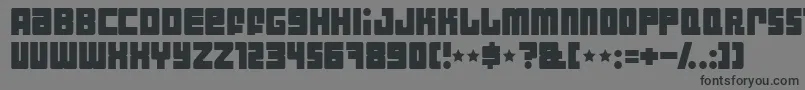 Indust Font – Black Fonts on Gray Background