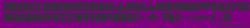 Indust Font – Black Fonts on Purple Background