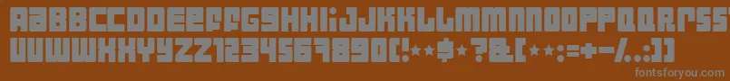 Шрифт Indust – серые шрифты на коричневом фоне