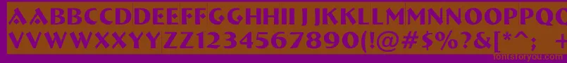 ABremensl Font – Brown Fonts on Purple Background
