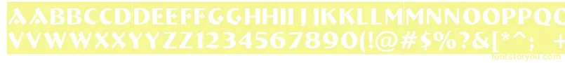 ABremensl Font – Yellow Fonts on White Background