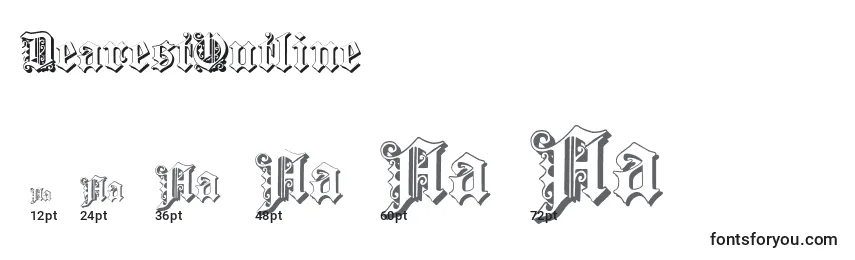 DearestOutline Font Sizes