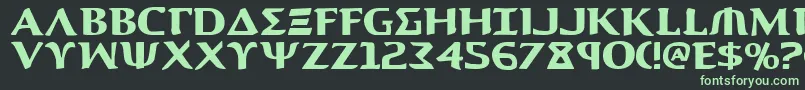 Aegis1 Font – Green Fonts on Black Background