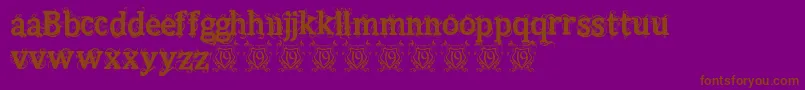 More about Beauregard Font Beauregard Font – Brown Fonts on Purple Background