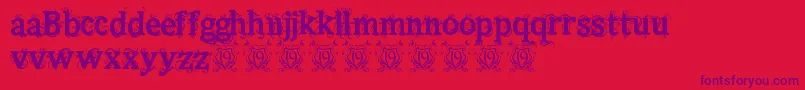 More about Beauregard Font Beauregard Font – Purple Fonts on Red Background