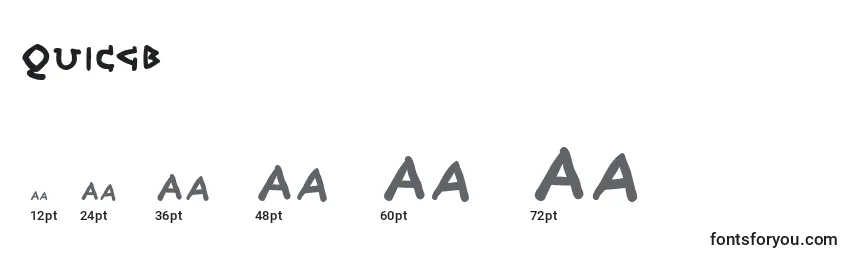 Quicgb Font Sizes