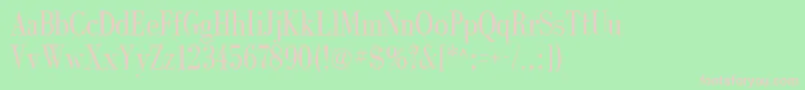 フォントGalton – 緑の背景にピンクのフォント