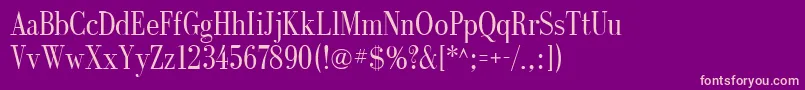Galton Font – Pink Fonts on Purple Background