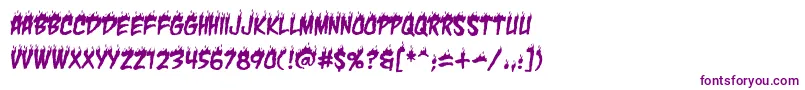 CharbbReg Font – Purple Fonts on White Background