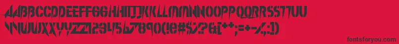 SplinterWonderland Font – Black Fonts on Red Background
