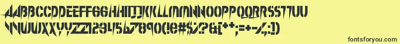 SplinterWonderland Font – Black Fonts on Yellow Background