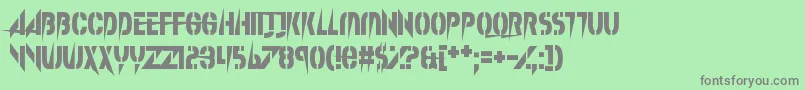 SplinterWonderland Font – Gray Fonts on Green Background