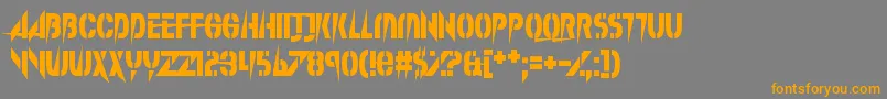 SplinterWonderland-Schriftart – Orangefarbene Schriften auf grauem Hintergrund