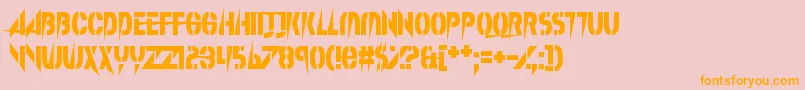 SplinterWonderland Font – Orange Fonts on Pink Background