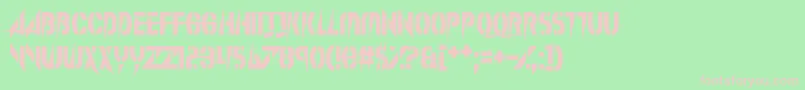 Fonte SplinterWonderland – fontes rosa em um fundo verde