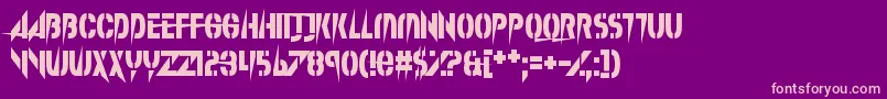 SplinterWonderland Font – Pink Fonts on Purple Background