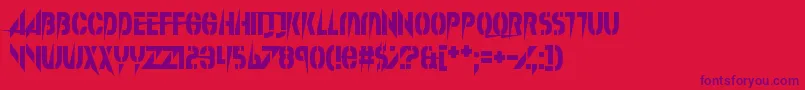 SplinterWonderland Font – Purple Fonts on Red Background