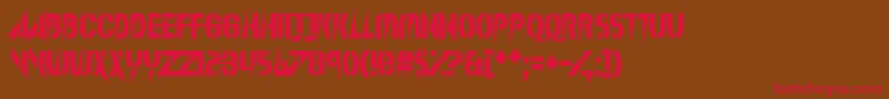 SplinterWonderland Font – Red Fonts on Brown Background