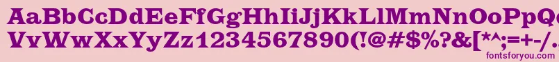 EtiennecBold Font – Purple Fonts on Pink Background