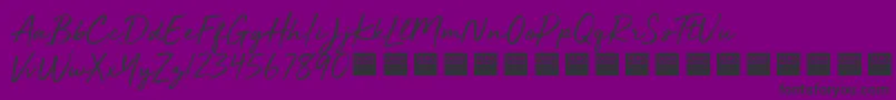 Шрифт GoldenPlainsDemo – чёрные шрифты на фиолетовом фоне