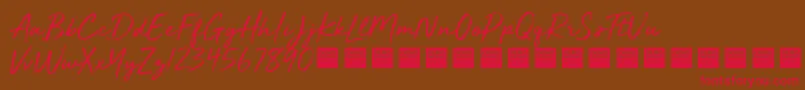 GoldenPlainsDemo Font – Red Fonts on Brown Background