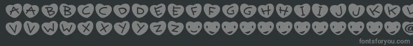 フォントGettheme – 黒い背景に灰色の文字
