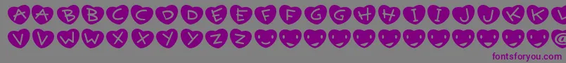 Gettheme Font – Purple Fonts on Gray Background