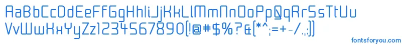 MoondogThirty Font – Blue Fonts on White Background