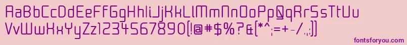 MoondogThirty Font – Purple Fonts on Pink Background