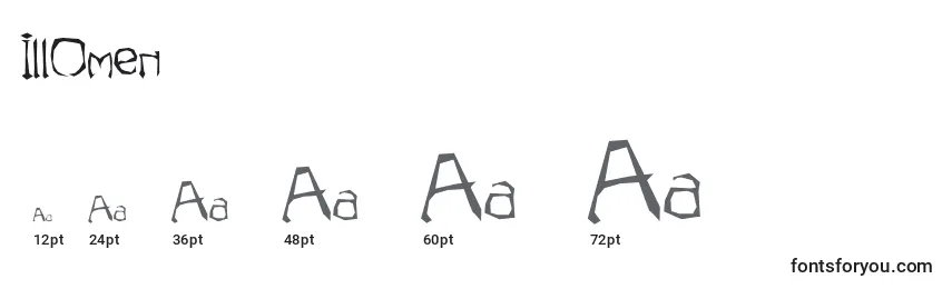 IllOmen Font Sizes