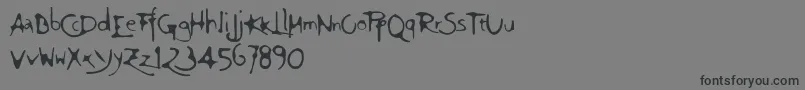 Police Ft75 – polices noires sur fond gris