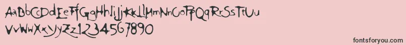 Ft75 Font – Black Fonts on Pink Background
