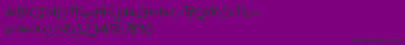 Ft75 Font – Black Fonts on Purple Background