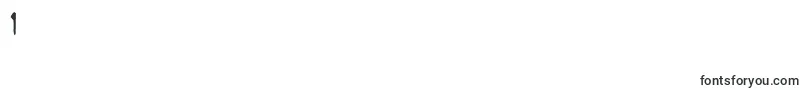 Ft75-Schriftart – Schriften für die Ziffer 1