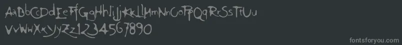 Ft75 Font – Gray Fonts on Black Background