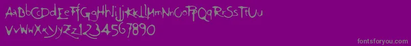 Ft75 Font – Gray Fonts on Purple Background