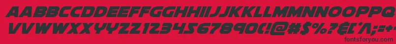 Soloistextraital Font – Black Fonts on Red Background