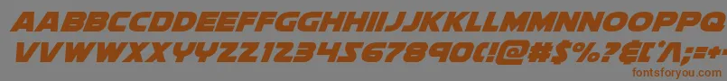 Soloistextraital Font – Brown Fonts on Gray Background