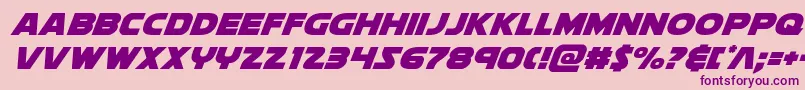 Soloistextraital-Schriftart – Violette Schriften auf rosa Hintergrund