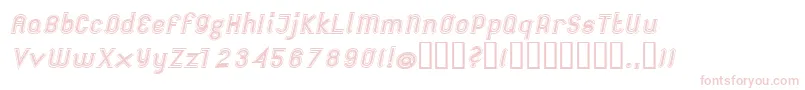 FutileExtraoutitalic Font – Pink Fonts on White Background
