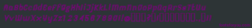 FutileExtraoutitalic Font – Purple Fonts on Black Background