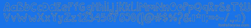 More about Tanaestelwhiteletter01Regular Font Tanaestelwhiteletter01Regular Font – Gray Fonts on Blue Background