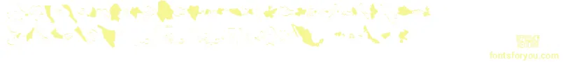 Czcionka Republicamexicana – żółte czcionki