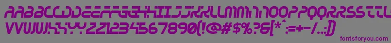 Greenhousegas Font – Purple Fonts on Gray Background