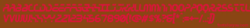 Greenhousegas Font – Red Fonts on Brown Background