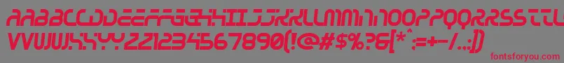 Greenhousegas Font – Red Fonts on Gray Background